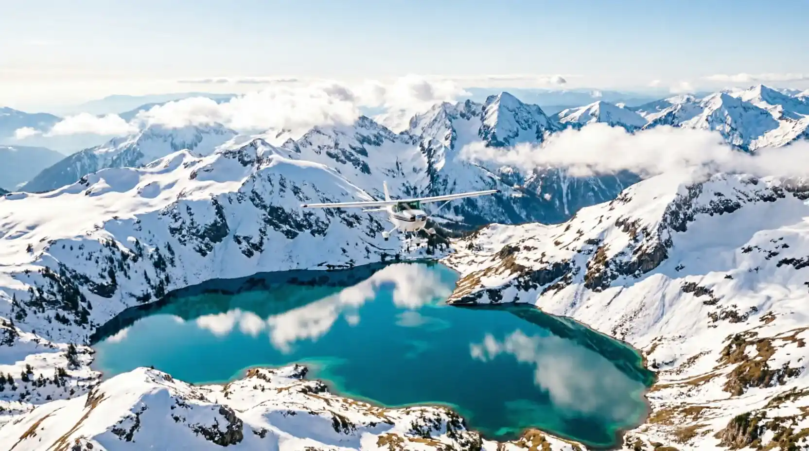 Alpenpanorama Flugroute